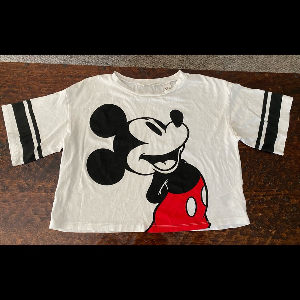 H&M girls Mickey dropped T-shirt size 10